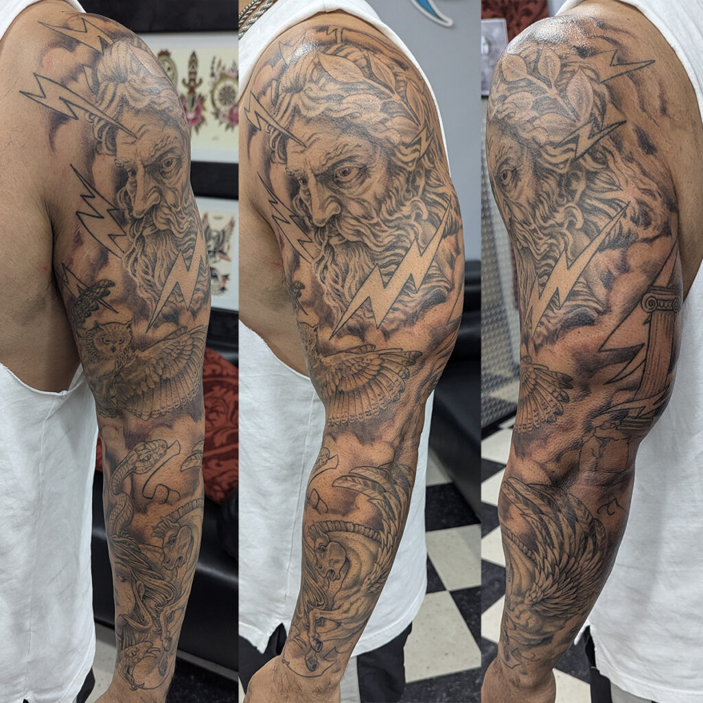 Greek Gods Tattoo Sleeve